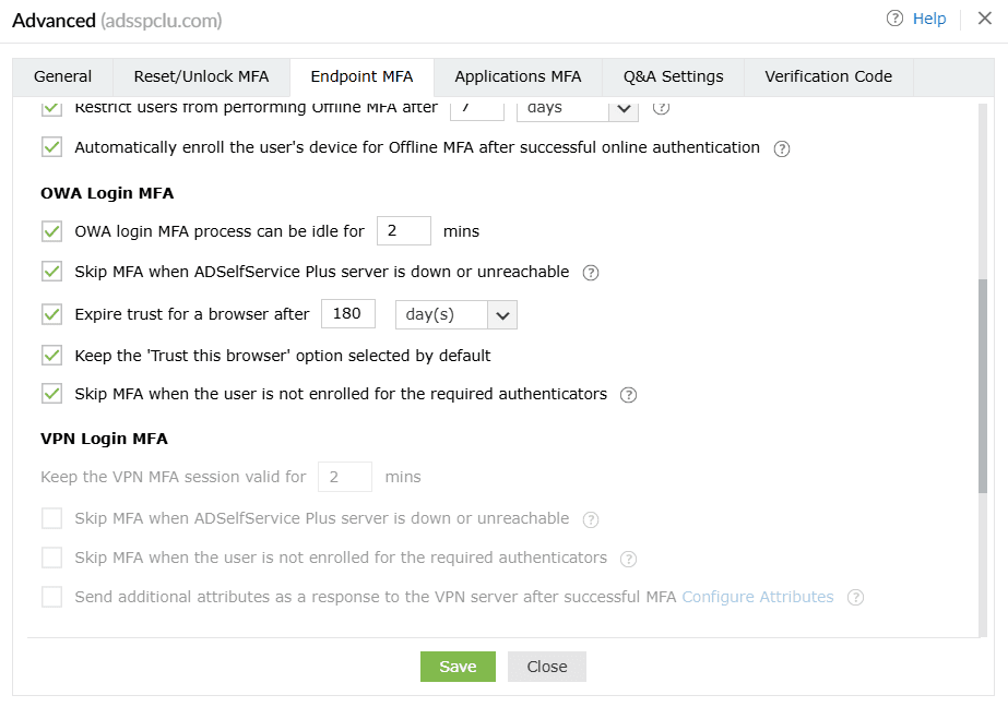 About backup codes